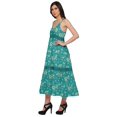 thumbnail image 2 of Moomaya Robe Longue Maxi Imprimée pour Femmes Sans Manches à Col en V Décontractée Évasée Kurta, 2 of 6