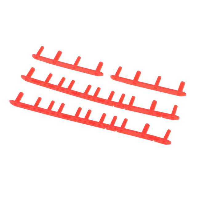 Accessoires de Remplacement pour Oeillets de Cordage de Raquette/raquette de Badminton - 11 Clous et Type Rouge