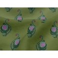 thumbnail image 4 of oneOone Viscose Jersey Fabric Leaves & Floral Block Print Fabric BTY 60 Inch Wide, 4 of 4