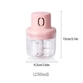 thumbnail image 3 of Oleegame 2PC Household Meat Grinder Baby Baby Food Processor Garlic Grinder Mini Electric Garlic Pounder Pink, 3 of 9