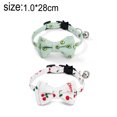 thumbnail image 2 of 2 Pack Breakaway Cat Collars with Bowtie, Safety Buckle Cat Collars with Bell, Summer Print Collars, 2 of 5