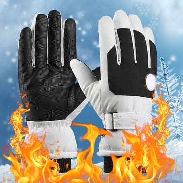 EGNMCR Ski Gloves Winter Men's And Women's Cycling Outdoor Windproof And Fleece Thick Warm Gloves Water-tight Non-slip Gloves Ski glovess