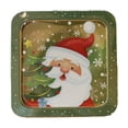 thumbnail image 1 of Bovemsi Christmas Candy Tin Box—Cookie Candy Storage Tins Christmas Cookie Tins Containers With Lids For Confectioneries Holiday Giving Square With Gold Christmas Card Tin Holder Boxes, 1 of 9