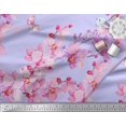 thumbnail image 3 of Soimoi Poly Georgette Fabric Bird & Orchids Flower Print Fabric by the Yard 42 Inch Wide, 3 of 3