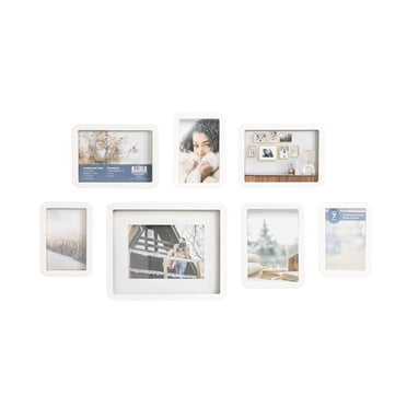 Boba 7pc White Gallery Picture Frame Set