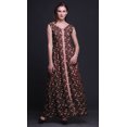 thumbnail image 2 of Bimba Floral Printed Front Slit Sleeveless Summer Spring Long Women BeachDress-Large, 2 of 5