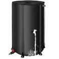 thumbnail image 1 of Système de Collecte d'Eau Pliable en Baril de Pluie - Réservoir de Stockage d'Eau Portable de 100 Gallons, Système Pliable de Collecte d'Eau de Pluie avec Descente, Catc d'Eau, 1 of 7