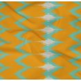 thumbnail image 4 of oneOone Tissu Popeline Sergé Coton Bio Chevron Ikat Imprimé au Mètre 42 Pouces de Large, 4 of 4