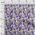thumbnail image 2 of oneOone Polyester Spandex Violet Fabric Tropical Leaf Sewing Craft Projects Fabric Prints By Yard 56 Inch Wide, 2 of 5