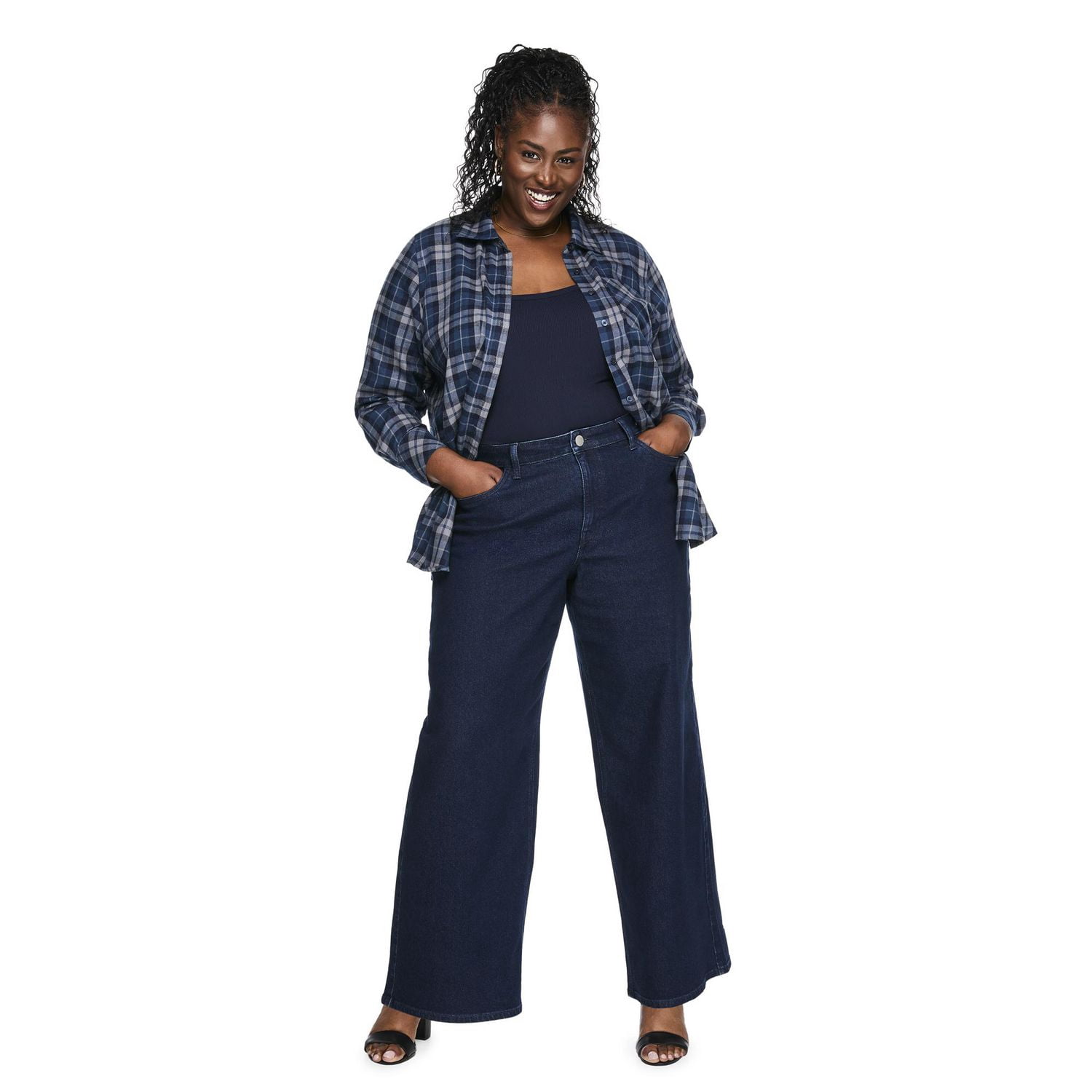 Lane Bryant Women's Plus Wide Leg Jean