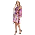 thumbnail image 3 of Bimba Robe Caftan Imprimée Maxi Robe Robe pour Femmes Tenue de Plage Courte Couvre-Maillot, 3 of 7