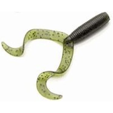 Yamamoto Gary Double Tail Grub 4", Watermelon w/ large black