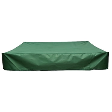 Sandbox Cover Waterproof Sandbox Cover with Drawstring Waterproof Dustproof Protection Green