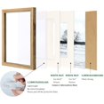 thumbnail image 3 of AmPm 4x6 Picture Frame White - Made of Solid Wood for Table Top Display and Wall Mounting Photo Frame, 3 of 6