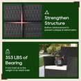 thumbnail image 4 of FDW 4-Piece Wicker Patio Furniture Set – Outdoor Rattan Conversation Set, Chairs, Sofa, and Coffee Table – All-Weather Bistro Set for Yard, Black, 4 of 8