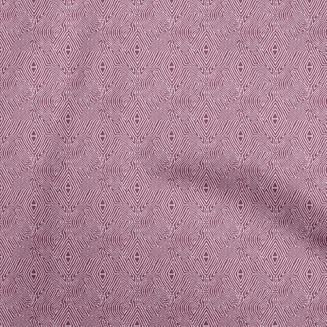 oneOone Georgette Viscose Wine Fabric Geometric Craft Projects Decor Fabric Printed By The Yard 42 Inch Wide