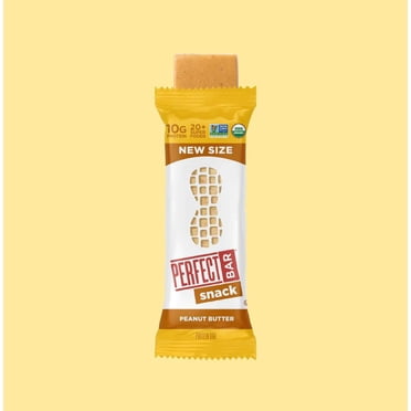 Perfect Bar Peanut Butter Snack Size, 10g of Protein, 20+ Superfoods, Clean Ingredients, Certified Organic, 46g