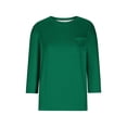 thumbnail image 3 of Womens Casual Solid Color Round Neck 3/4 Sleeve And 3/4 Sleeve Pocket Top, 3 of 4