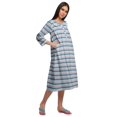thumbnail image 3 of Moomaya Robe de Nuit d'Allaitement en Coton à Col Rond Imprimée pour Femmes, 3 of 6
