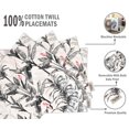 thumbnail image 4 of Vargottam Placemats- Placemat For Dining Table, Set Of 4- Printed & Reversible CottonNapkin-IndoorPlacematsFor Home & Kitchen Dining Table- Tropical Trees (Gray), 4 of 5