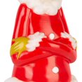 thumbnail image 3 of Lighted Blow Mold Decor-Grinch w/Santa Suit-14"-Dr. Seuss, 3 of 6