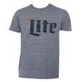 thumbnail image 1 of Miller Lite Men's Heather Grey T-Shirt-Medium, 1 of 4