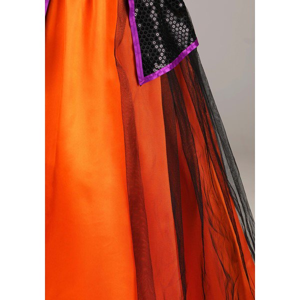 Orange Light-Up Witch Girls Costume