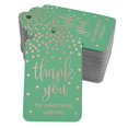 thumbnail image 1 of Inkdotpot Pack Of 100 Real Rose Gold Foil Paper Tags Thank You For Celebrating With Me Birthday Favor Hang Tags, 1 of 6