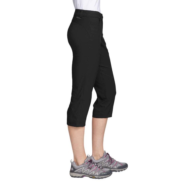 Eddie Bauer Capris Rainier pour Femmes Noir