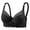 Black, variant on Women's Floral Lace Push Up Underwire Bra, Firm Bust Support and All-Day Cozy Comfort, Daily Essential Intimates