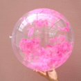 thumbnail image 2 of AMERTEER Inflatable Transparent Feather Beach Ball for Outdoor Swimming Pool Water Playing PVC Ball Play Water Beach Toy, 2 of 10