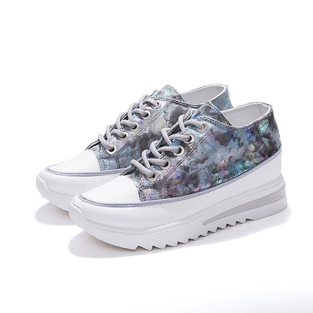 LSLJS Chaussures Espadrilles pour Femmes à la Mode Décontractées à Semelle Compensée Confort Plateforme à Semelle Épaisse, Espadrilles pour Femmes