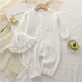 thumbnail image 1 of Cowsor Baby Solid Color Long Jumpsuit – Summer Crawling Suit (0-24M), 1 of 6