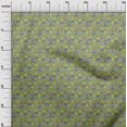 thumbnail image 3 of oneOone Velvet Olive Green Fabric Floral Sewing Material Print Fabric By The Yard 58 Inch Wide, 3 of 5