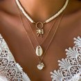 thumbnail image 4 of Becaristey Distinct Layers Choker Necklace Classic And Bohemian Shell Necklace Necklace Is Designed Figure 7, 4 of 6