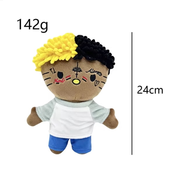 Hello Kitty en Peluche Xxxtentacion Poupée Peluche Douce Jouets en Peluche 24 cm Mignons Enfants Garçons Filles Cadeaux d'Anniversaire Noël