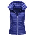 thumbnail image 1 of MAWCLOS Cardigan Léger pour Femmes Gilet d'Hiver Chaud Couleur Unie Bleu Foncé L, 1 of 2