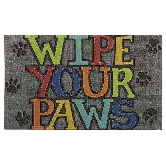 Mohawk Home Wipe Your Paws Polyester Door Mat 1' 6" X 2' 6"