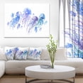 thumbnail image 3 of Design Art Blue Purple Jellyfish Group Canvas Print, 3 of 3