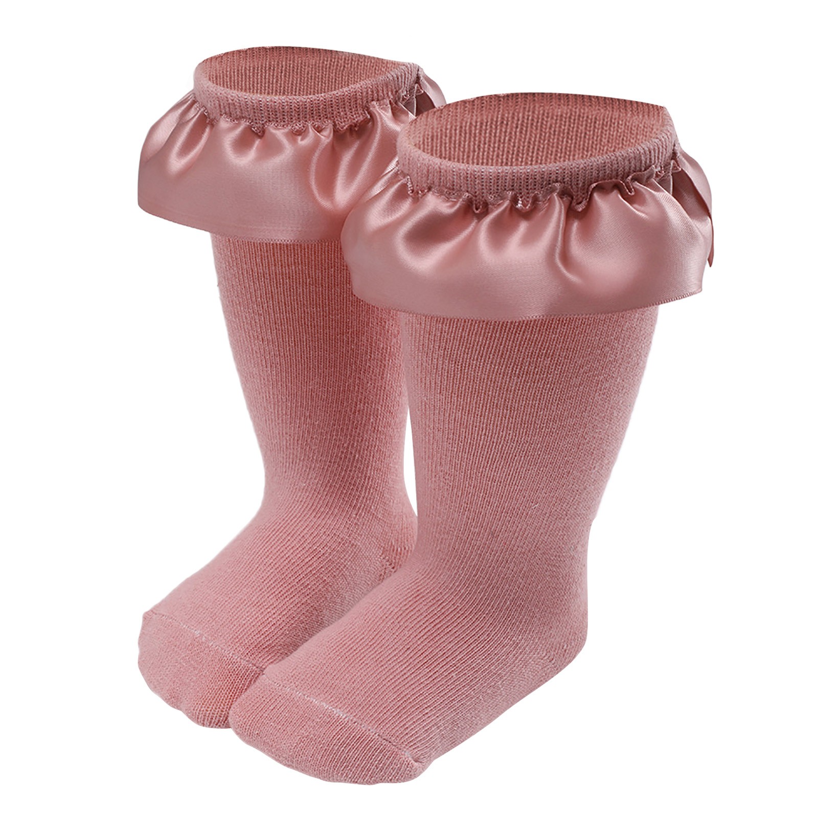 B91xZ Chaussettes Basses Unisexes, Chaussettes Hautes Arc-en-Ciel Colorées, Rouge Melon D\'eau S Bébé