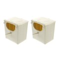 thumbnail image 3 of HLONK 2Pcs Plastic Bird Nest Box for Parakeet Budgie Cockatiel, 3 of 5