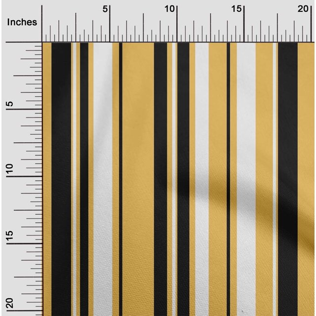 oneOone Viscose Jersey Yellow Fabric Stripes Sewing Craft Projects Fabric Prints By Yard 60 Inch Wide-ZB3