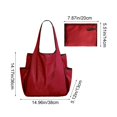 thumbnail image 3 of Sac de Magasinage Pliable à Grande Capacité à Blocs de Couleur, Imperméable et Sac d'Épaule pour Tasses, Sac de Rangement Portable, 3 of 6