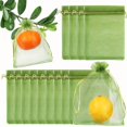 thumbnail image 3 of MesaSe 100 Pcs Filet de Protection contre les Insectes des Plantes Sacs de Protection des Fruits Verts pour Pommes Tomates Fruits, 3 of 6