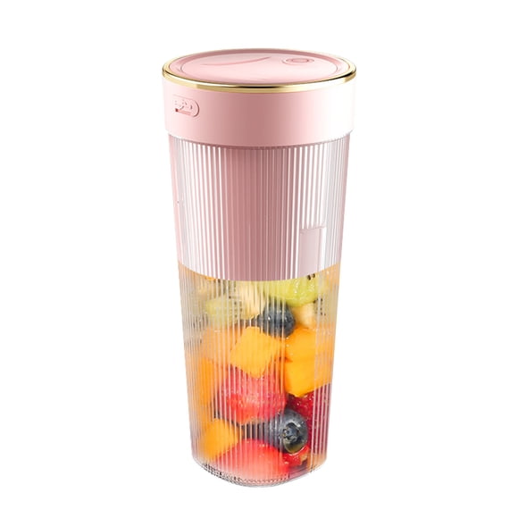 Mélangeur Portable, Mélangeur Personnel pour Shakes et Smoothies, Mini Mélangeur avec 6 Lames Rechargeable par Usb pour Mélange Surgelé, Cuisine, Maison, Voyage, Sans BPA