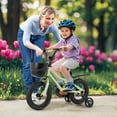thumbnail image 4 of Costway 12" Kid's Bike with Training Wheels Adjustable Handlebar & Seat Handbrake Green, 4 of 10