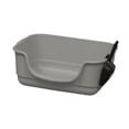 thumbnail image 2 of GROWTH TANK Cat Litter Box Anti Splashing Portable U Shape Lowered Front for Indoor Cats Gray, 2 of 9