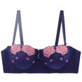 thumbnail image 1 of Women‘s Sexy Embroidered Support Bra  Oversized Adjustable Bra   French Style, 1 of 3