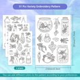 thumbnail image 2 of HLONK 4 Sheets 16Pcs Wedding Dress Water Soluble Hand Sewing Stabilizers for Fabric 11.6x8.2 Inch Embroidery Stitch Practice Embroidery Patterns Transfers for Embroidery Beginners Lovers, 2 of 7