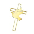 thumbnail image 2 of KLKCMS Cross Cake Topper Religious Gold Acrylic for Baby Shower Christening Baptism C, 2 of 9